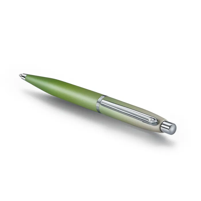 Sheaffer VFM 9431 Matcha Edition Green Ombre Gradient Ballpoint Pen with Chrome-plated Trims