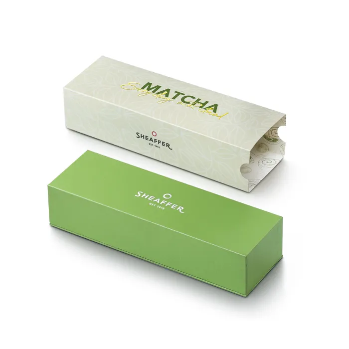 Sheaffer VFM 9431 Matcha Edition Green Ombre Gradient Ballpoint Pen with Chrome-plated Trims