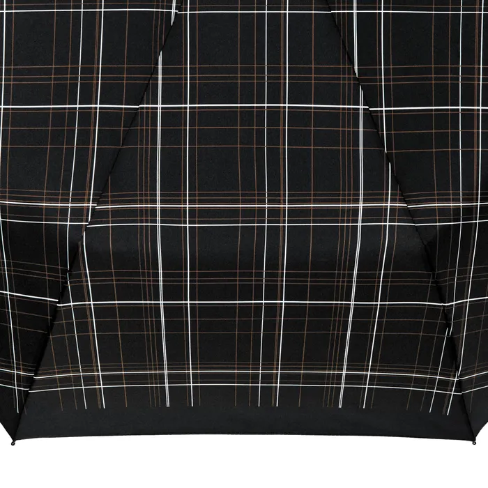 Boss Pocket Umbrella Checkered Black
