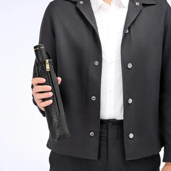Boss Pocket umbrella Double B Black & Gold