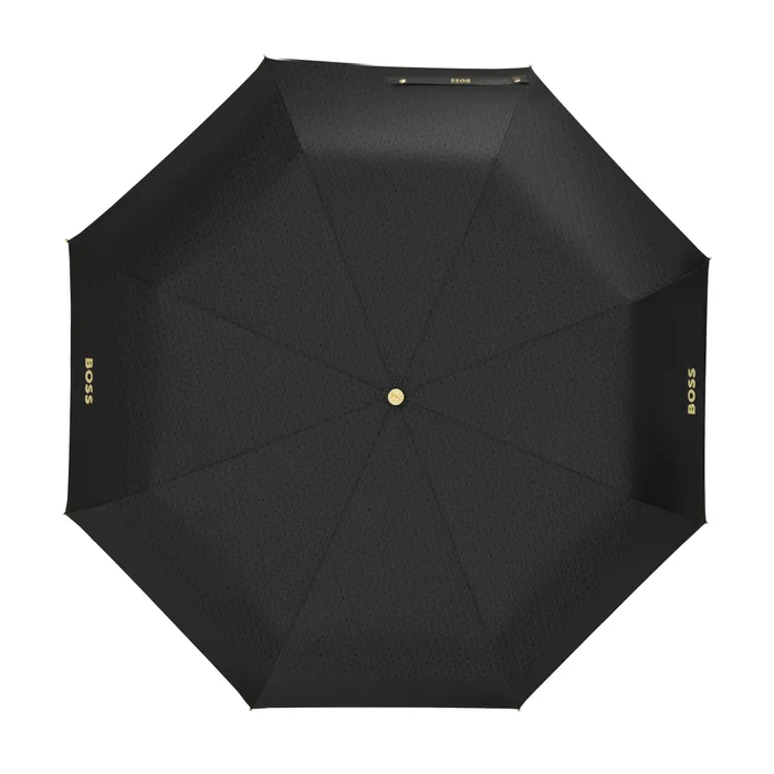 Boss Pocket umbrella Double B Black & Gold