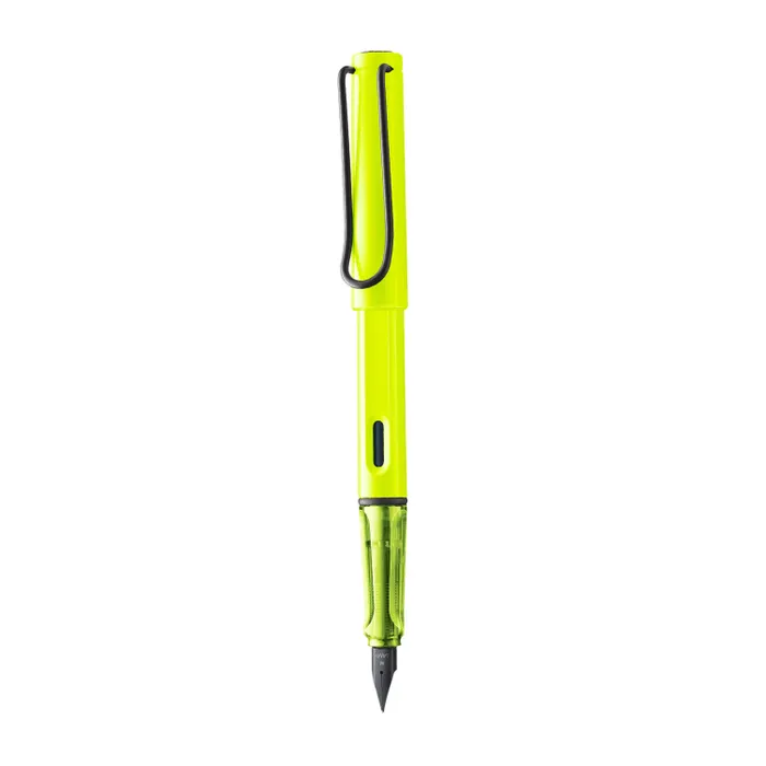 Lamy Safari Rondo Neon Yellow Fountain Pen-Medium
