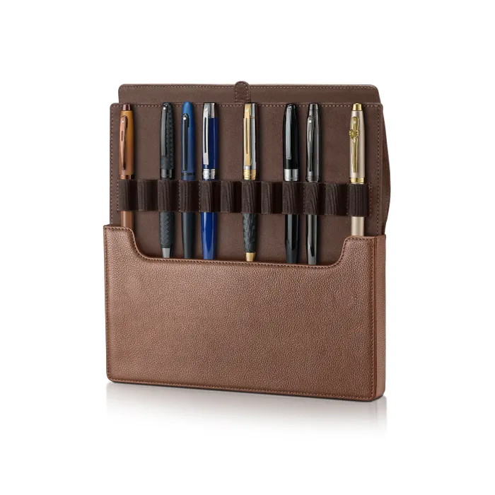 Sheaffer Tan Leather 12 Pen case