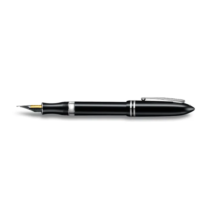 Sheaffer Balance III E892 Glossy Black Fountain Pen with Chrome-plated PVD Trims-Medium