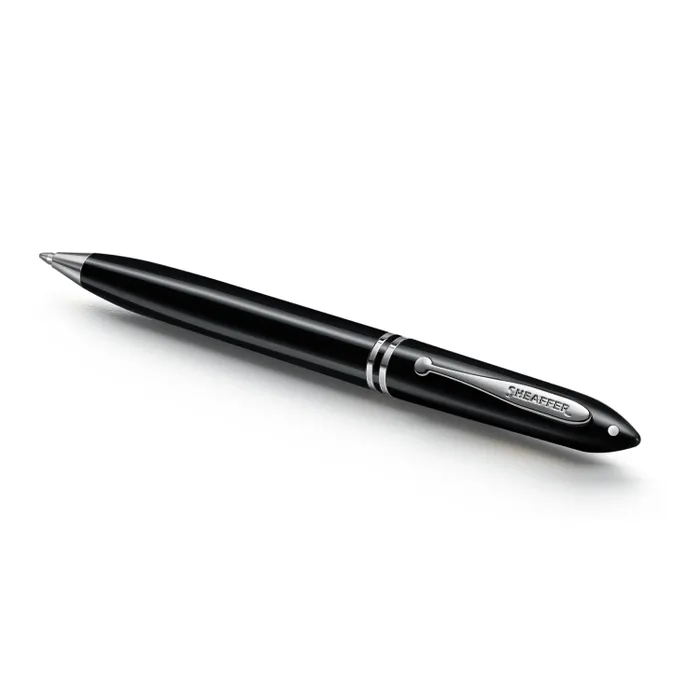 Sheaffer Balance III E892 Glossy Black Ballpoint Pen with Chrome-plated PVD Trims