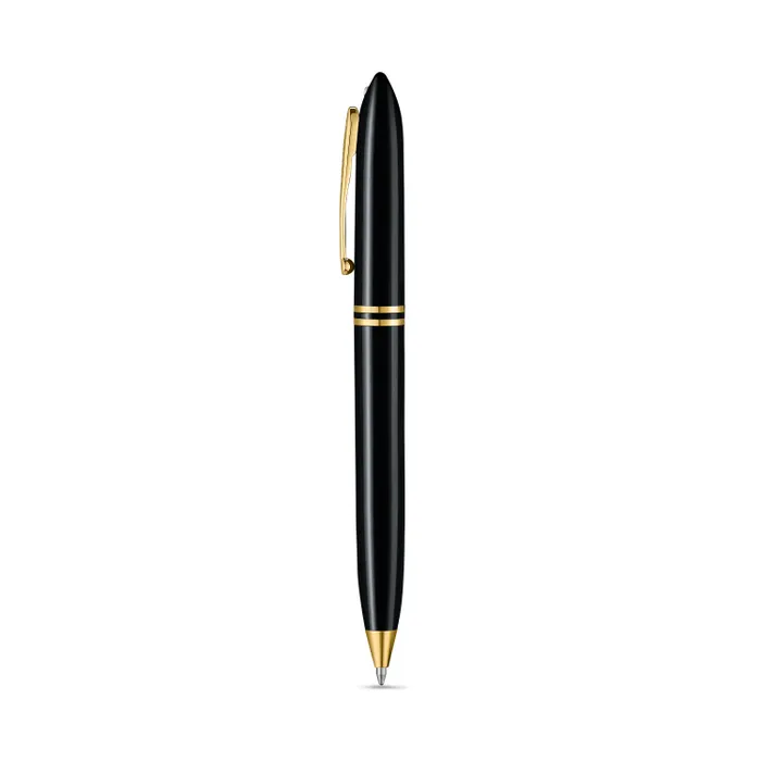 Sheaffer Balance III E893 Glossy Black Ballpoint Pen with Gold-plated PVD Trims