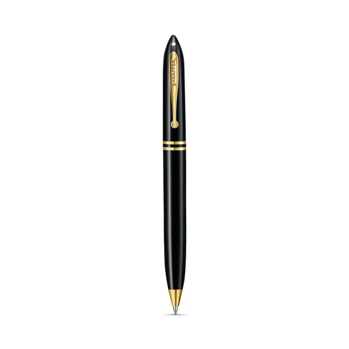 Sheaffer Balance III E893 Glossy Black Ballpoint Pen with Gold-plated PVD Trims