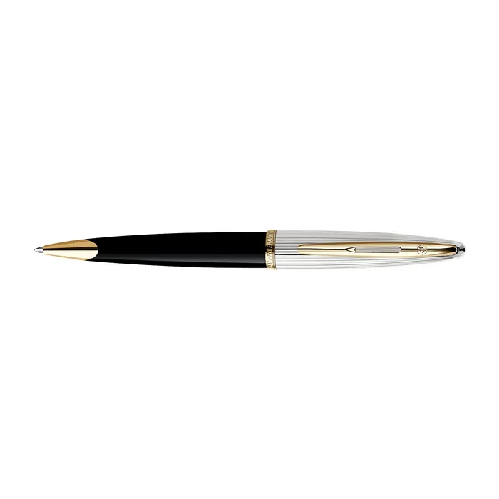 Waterman CarÃ¨ne Black Sea Deluxe with Golden Trim Ballpoint Pen