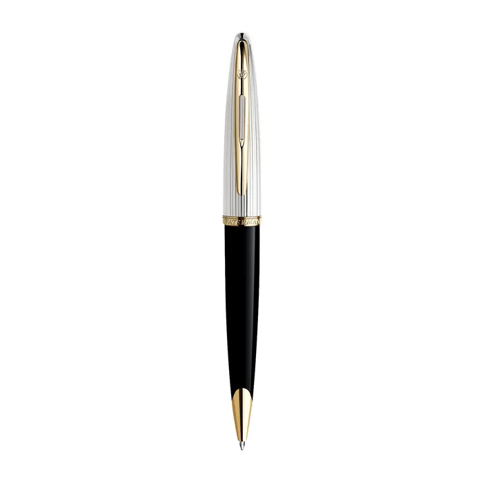 Waterman CarÃ¨ne Black Sea Deluxe with Golden Trim Ballpoint Pen