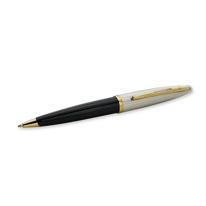 Waterman CarÃ¨ne Black Sea Deluxe with Golden Trim Ballpoint Pen