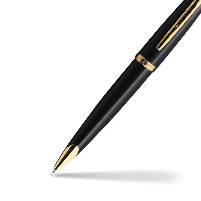 Waterman CarÃ¨ne Black Sea with Golden Trim Ballpoint Pen