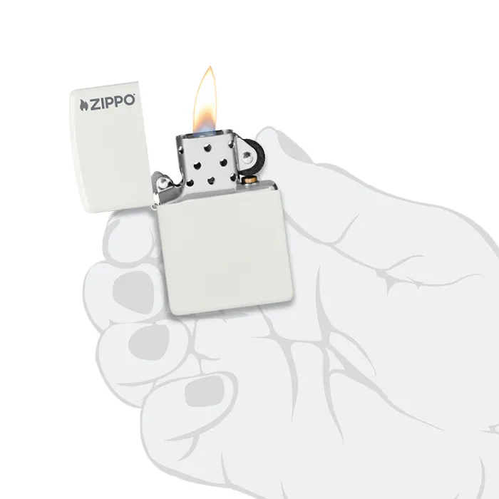 Zippo Lighter Classic White Mattetest