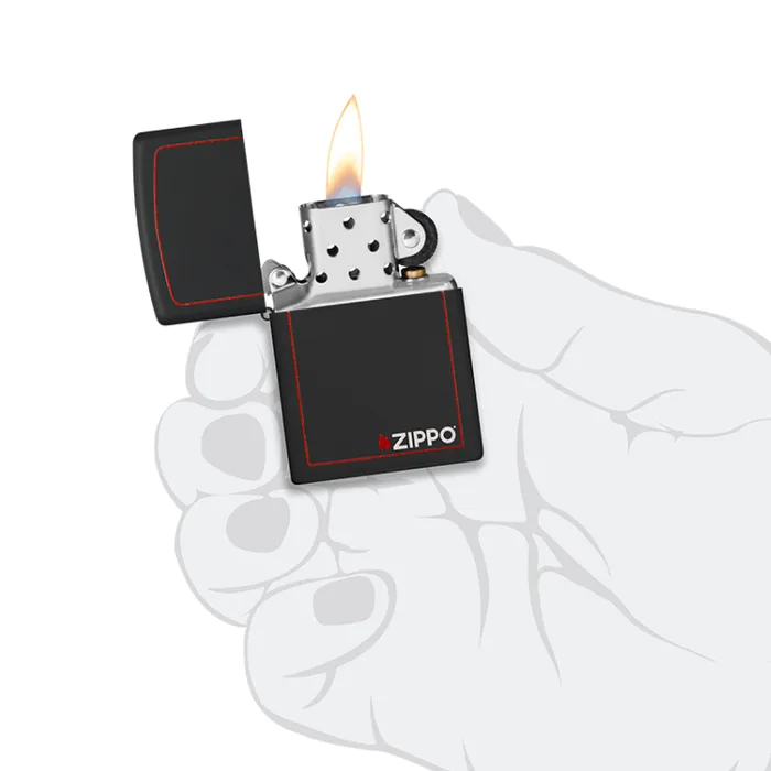 Zippo Lighter Classic Black And Redtest