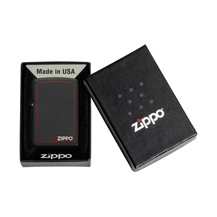 Zippo Lighter Classic Black And Redtest