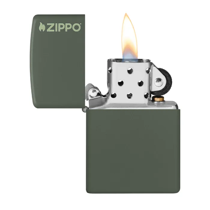 Zippo Lighter Classic Green Mattetest
