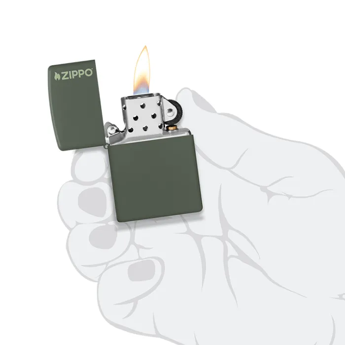 Zippo Lighter Classic Green Mattetest