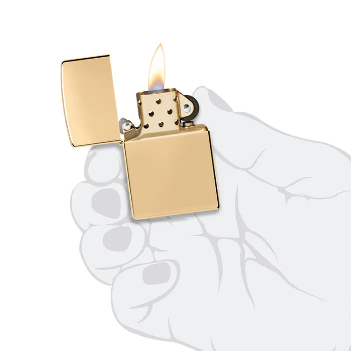 Zippo Lighter Classic High Polish Brass