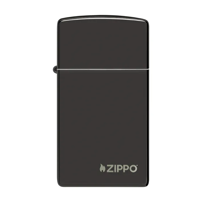 Zippo Lighter Slim High Polish Blacktest