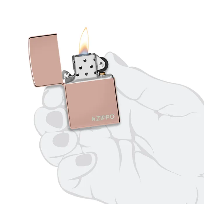 Zippo Lighter Classic High Polish Rose Goldtest