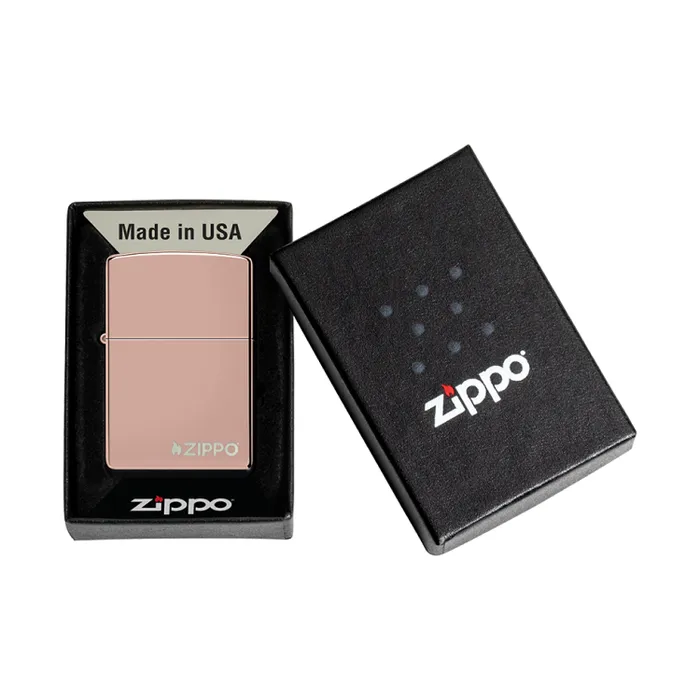 Zippo Lighter Classic High Polish Rose Goldtest