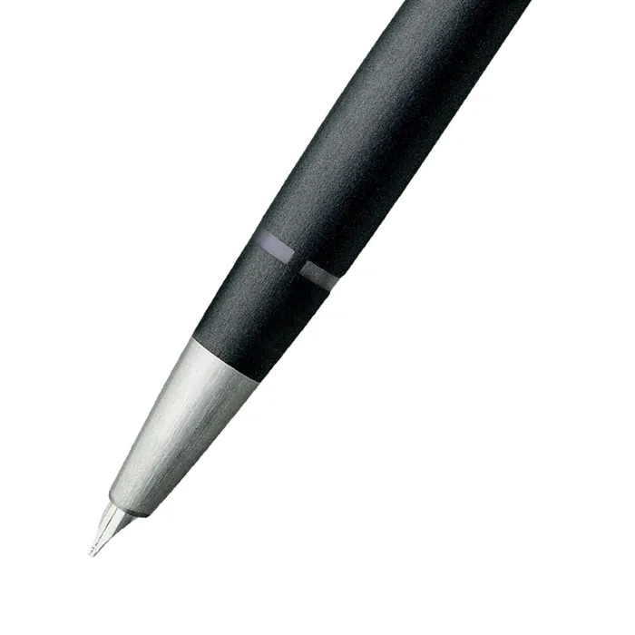 Lamy 2000-01 Fountain Pen Fine Black With Matte Stainless Steel Trim