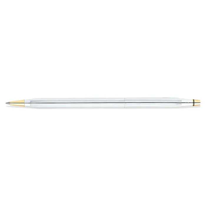 Cross 3302 Classic Century Medalist Ballpoint Pen Chrome With Gold Trims
