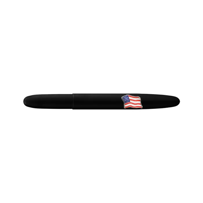 Fisher Space 600BAF Bullet Ballpoint Pen with American flag emblem without Clip Matte Black