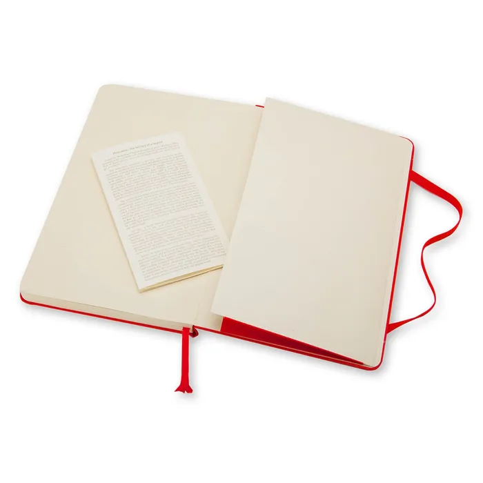 Moleskine Classic Pocket Size Hard Cover Notebook (Ruled) - Red