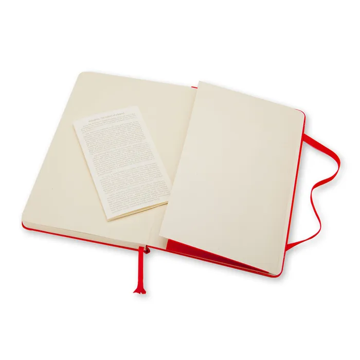 Moleskine Classic Notebook Ruled Hard Cover Large Red