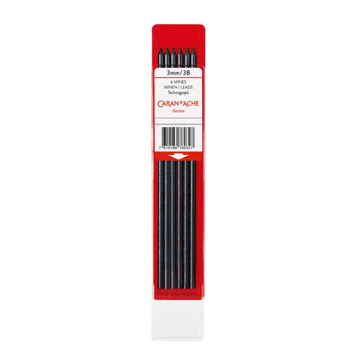 Caran d'Ache Hb Lead For Fixpencil (3 Mm) Black