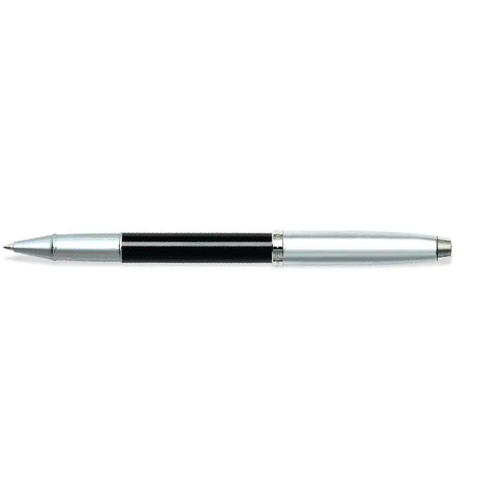 Sheaffer Gift 100 Rollerball Pen Black and Brushed Chrome with Chrome-Plated Trim