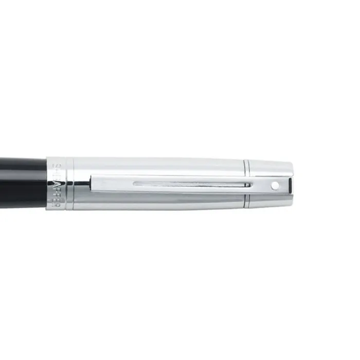 Sheaffer Gift 300 Rollerball Pen Glossy Black and Chrome with Chrome-Plated Trim