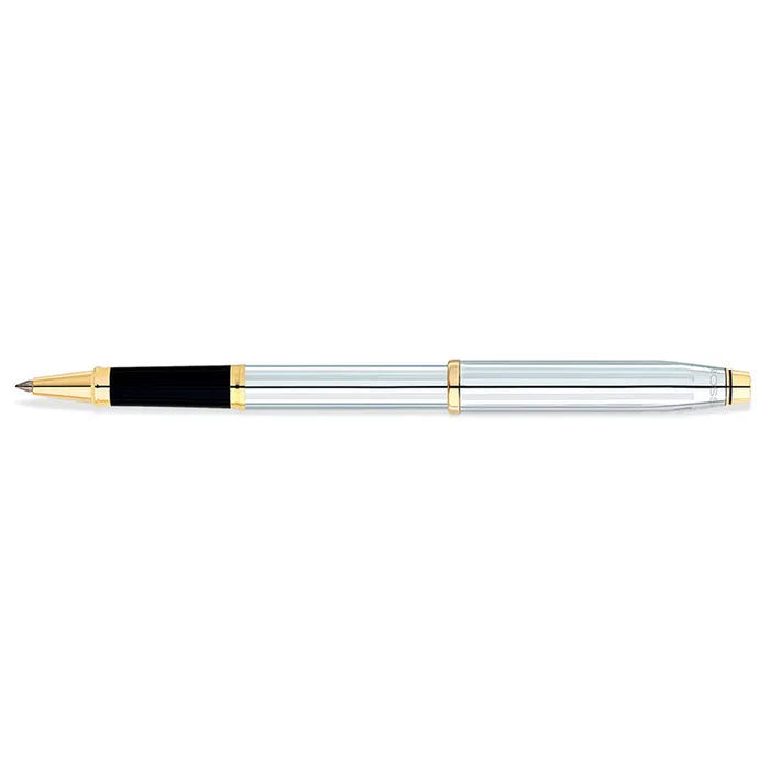 Cross 3304 Century II Medalist Rollerball Pen Chrome with Gold Trims