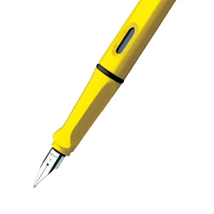 Lamy Safari A018 Fountain Pen Medium Yellow With Chrome Plated Clip