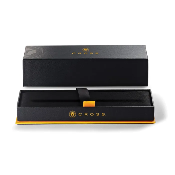 Cross AT0456-7MS Bailey Fountain Pen Medium Black with Chrome Trims