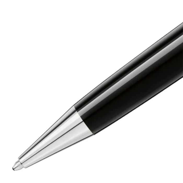 Montblanc 114185 MeisterstÃ¼ck Midsize Ballpoint Pen Black With Platinum Trims