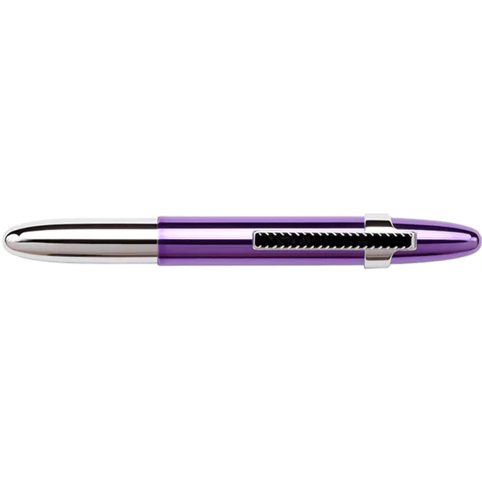 Fisher Space 4000PPB-BCL Bullet Ballpoint pen with Matte Black Finger Grip & Clip Purple Passion