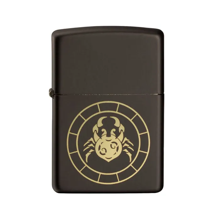 Zippo Lighter 218.MB401292 Cancer Zodiac Sign Black