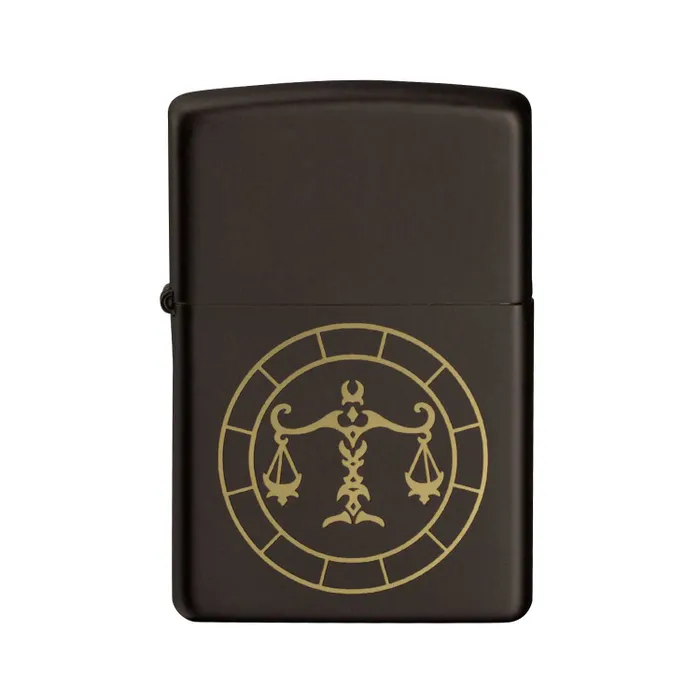 Zippo Lighter 218.MB401297 Libra Zodiac Sign Black