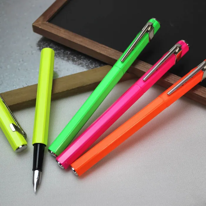 Caran d'Ache 849 Popline 'Totally Swiss-Papercut' Ballpoint Pen with Slim Metal Box Brown