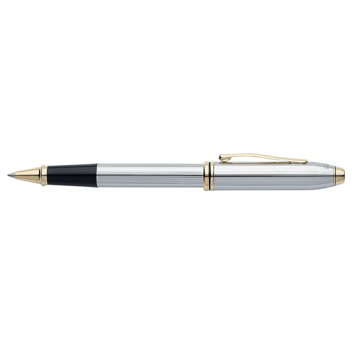 Cross 505 Townsend Medalist Rollerball Pen Chrome With Gold Trims