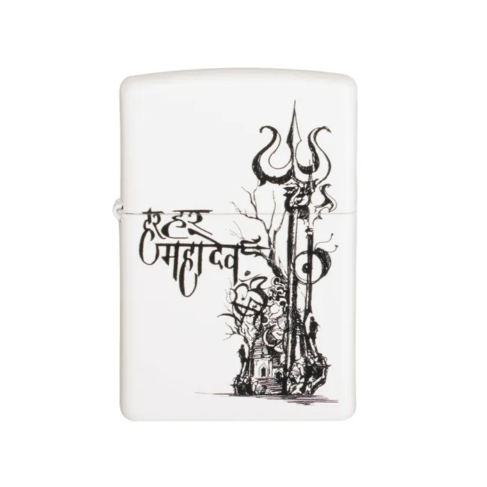 Zippo Lighter 214.CI407529 Lord Shiva White