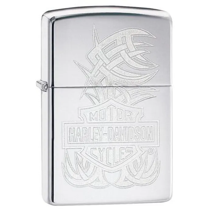 Zippo Lighter 29500 Harley-Davidson Chrome