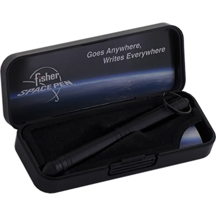 Fisher Space TT/B Tactical Tough Touch Ballpoint Pen with Styles and Keychain Black