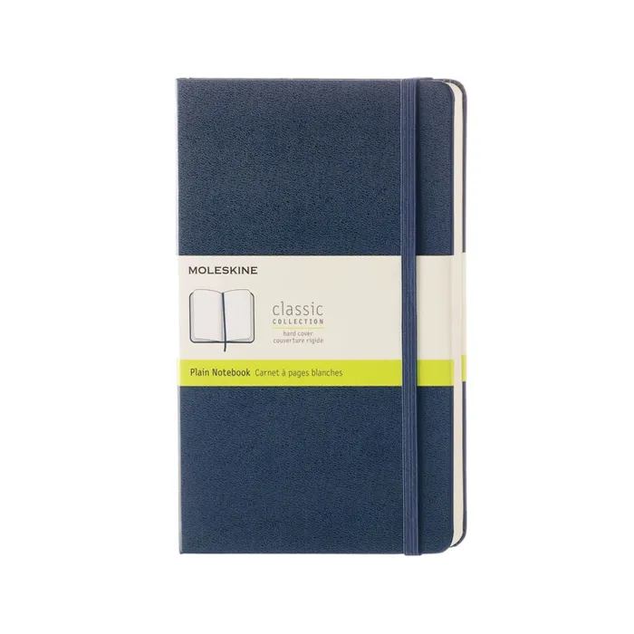 Moleskine Classic Notebook Plain Hard Cover Large Sapphire Blue