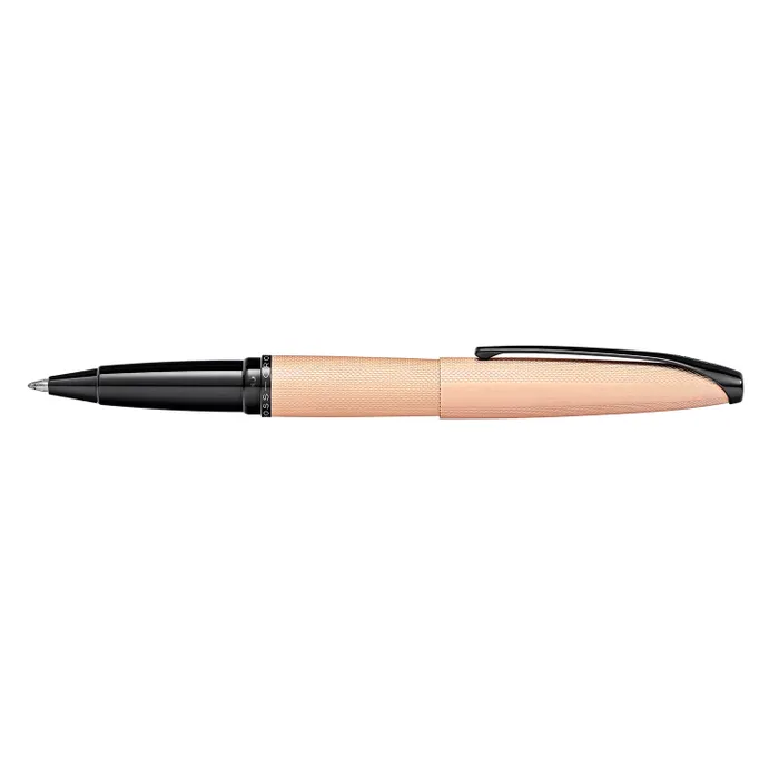 Cross 885-42 ATX Rollerball Pen Brushed Rose Gold With Black Trims
