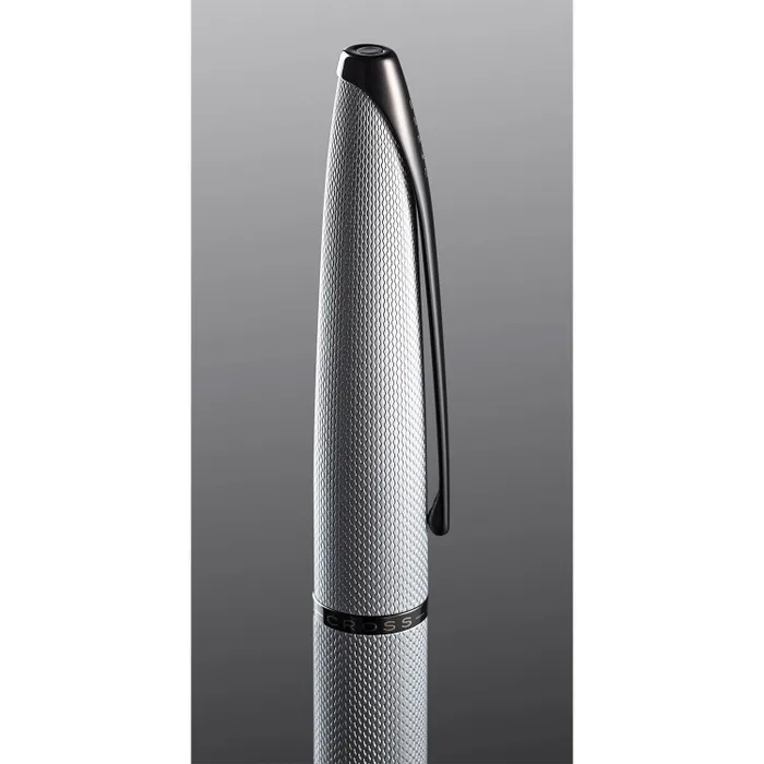 Cross 882-43 ATX Ballpoint Pen Brushed Chrome With Black Trims