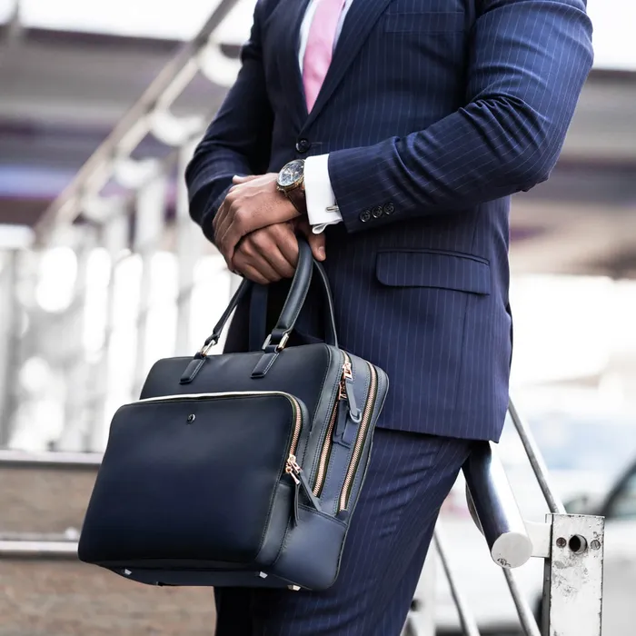 Lapis Bard Ducorium Dorchester 14Inch Laptop Business Bag Blue
