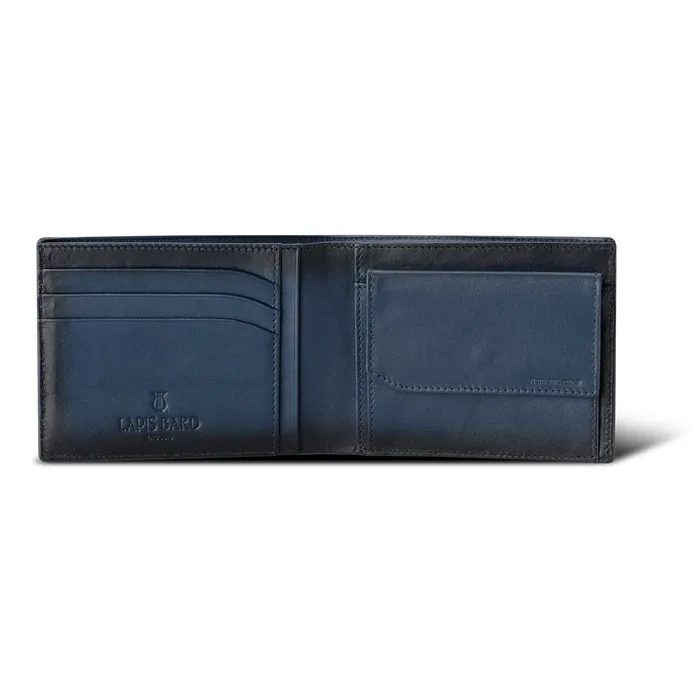 Lapis Bard Ducorium Bi-fold Wallet with Coin Pocket Blue