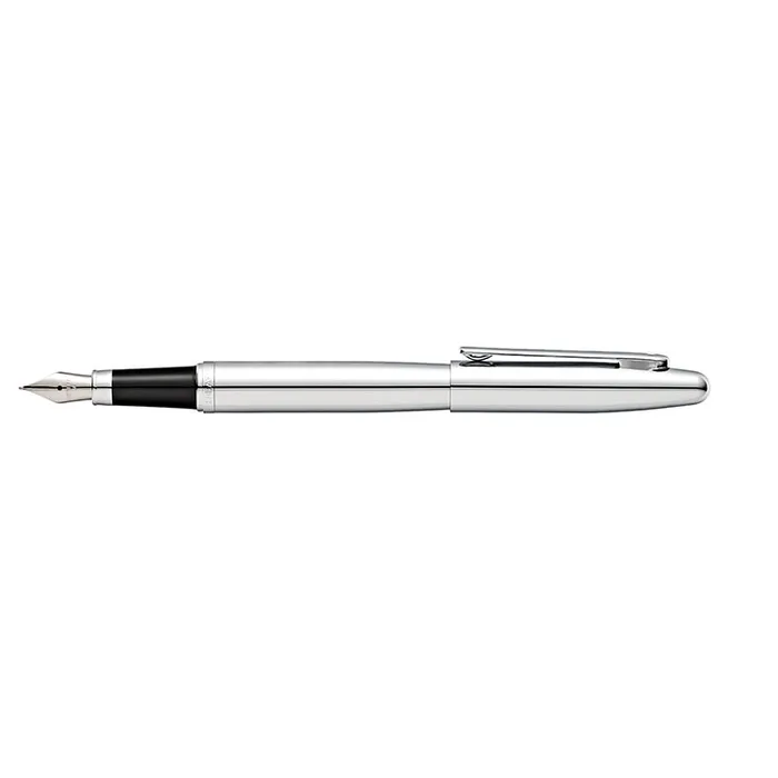 Sheaffer 9421 VFM Fountain Pen (Medium) Polished Chrome with Chrome-Plated Trim